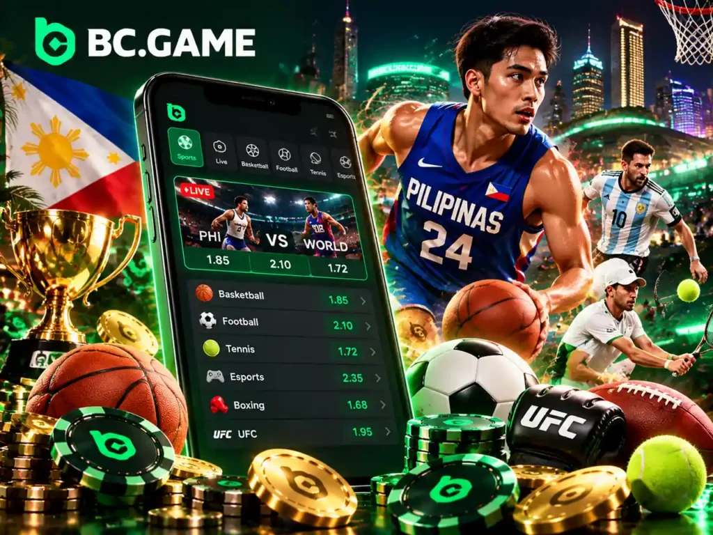 BC Game Philippines casino games and live casino options