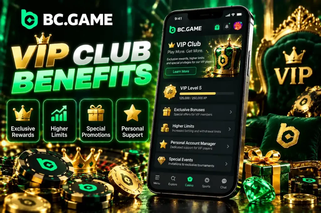 BC Game Philippines VIP club benefits and rewards